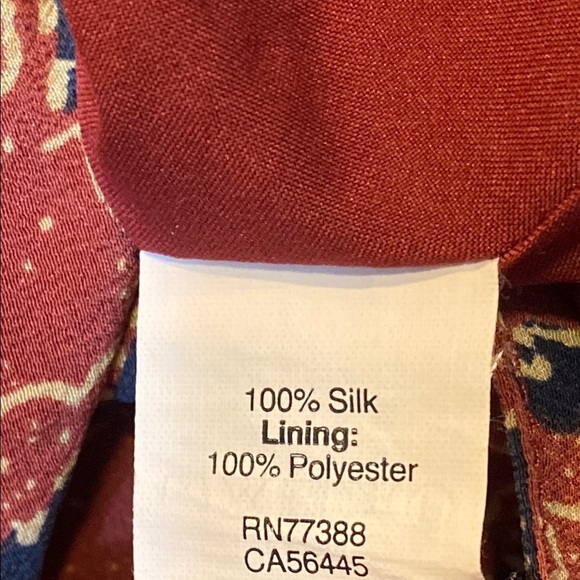 Madewell Red and Blue V-Neck Bell Sleeve Mini Dress - Picture 5 of 11